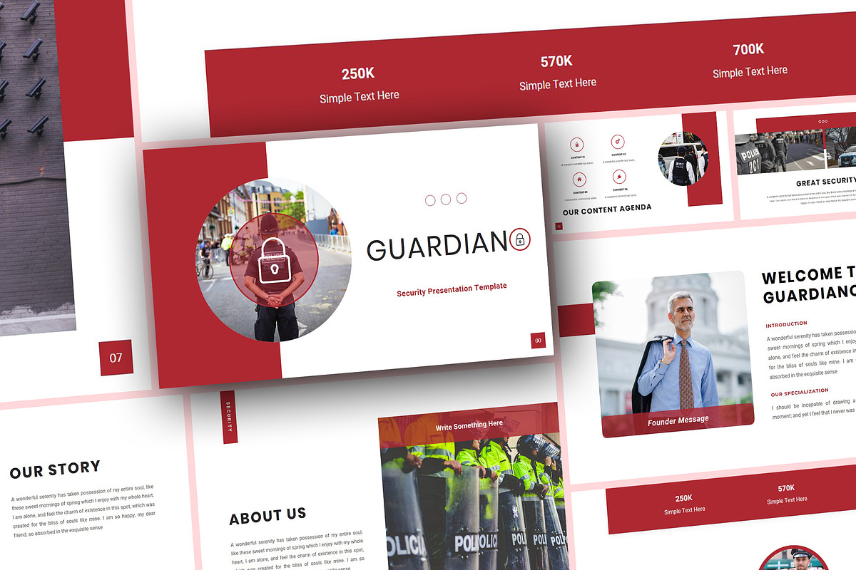 Guardian - Security PowerPoint, a Presentation Template by Raseuki (Photo 1 of 6)