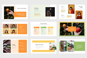 Nuovo : Organic Food Google Slides