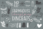 FARMHOUSE CHRISTMAS DINGBATS Font, a Symbol Font by Blush Font Co. (Thumbnail 1 of 6)