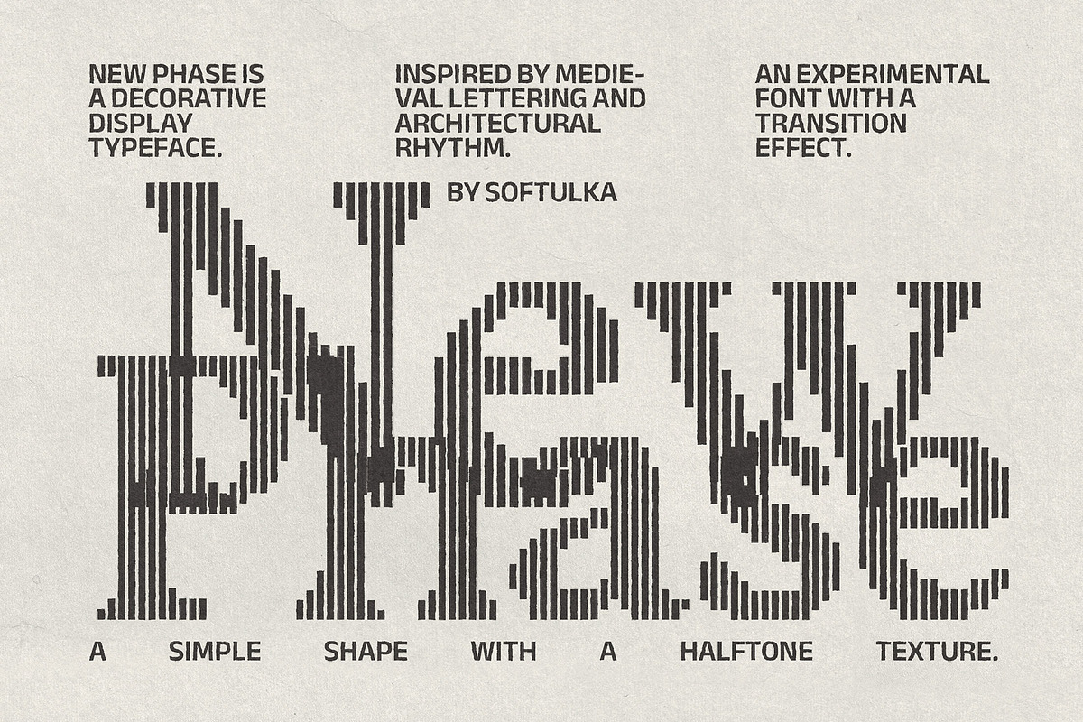 New Phase Typeface, a Serif Font by softulka (Photo 1 of 7)