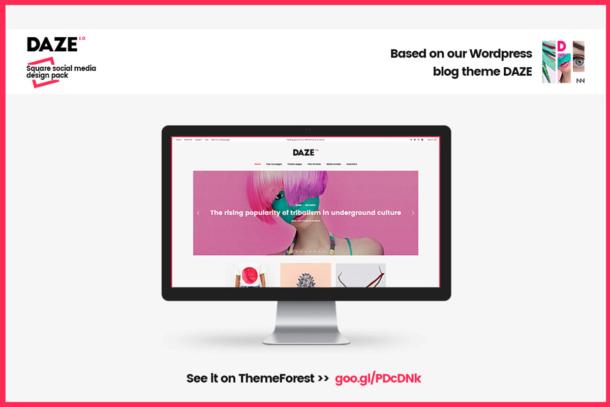 DAZE Edgy Social Media Designs, a Social Media Template by NordWood (Photo 8 of 8)