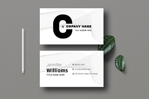 Business Card Design Layout, a Business Card Template by MightyDesign
