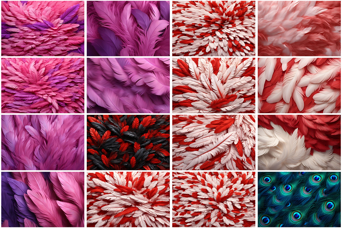 Colorful Feathers Texture Background, a Texture Graphic by Forhadx5 (Photo 5 of 8)