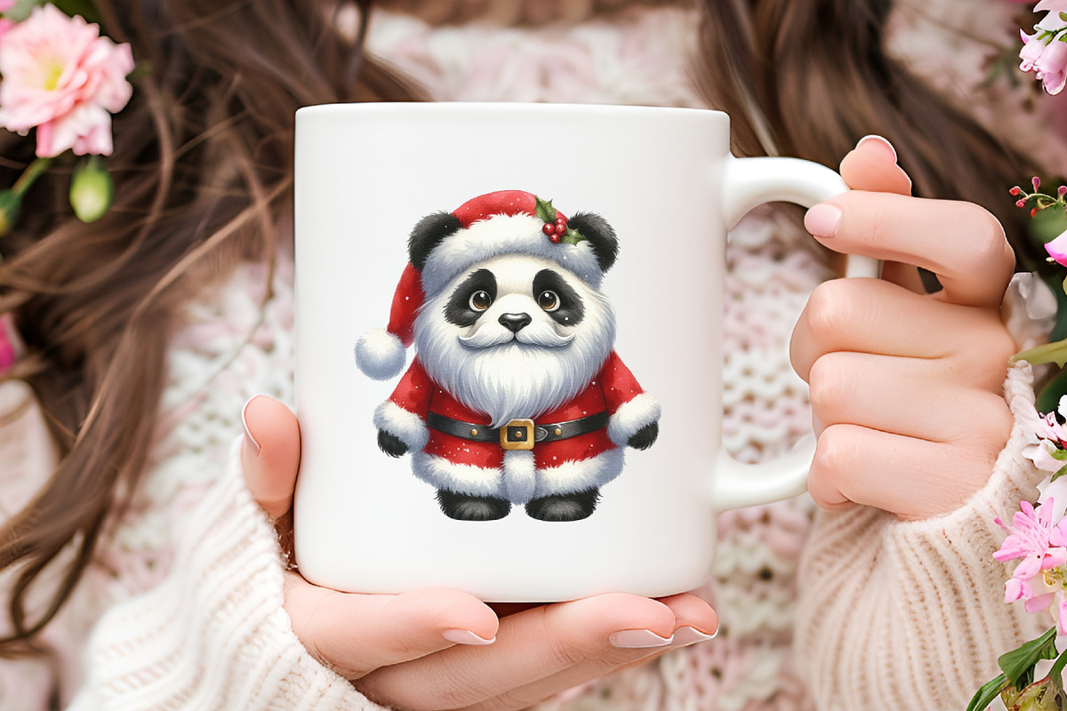 Christmas Cute Panda Sublimation, an Illustration by RobertsArt (Photo 4 of 7)