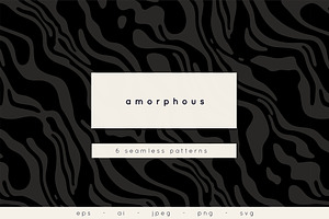 Amorphous Seamless Patterns Set, a Pattern Graphic by Curly_Pat