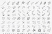“Charm” Tropical Leaves Lineart, an Illustration by Sense Library (Thumbnail 8 of 23)