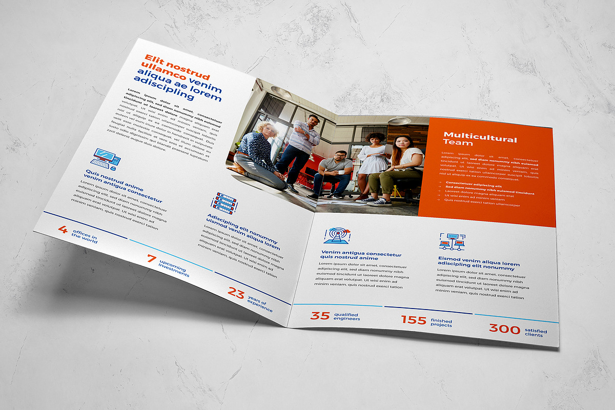 Bifold Technology Brochure, a Brochure Template by Better Be a Designer (Photo 2 of 6)
