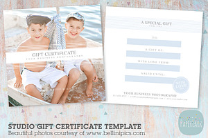 VG007 Gift Certificate Template