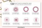 Geometric Logo Generator 3D Line Art, a Branding & Logo Template by joyologo (Thumbnail 14 of 24)