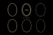 Whimsical Gold Frames Hand drawn, a Graphic by Solo Art Original (Thumbnail 7 of 14)