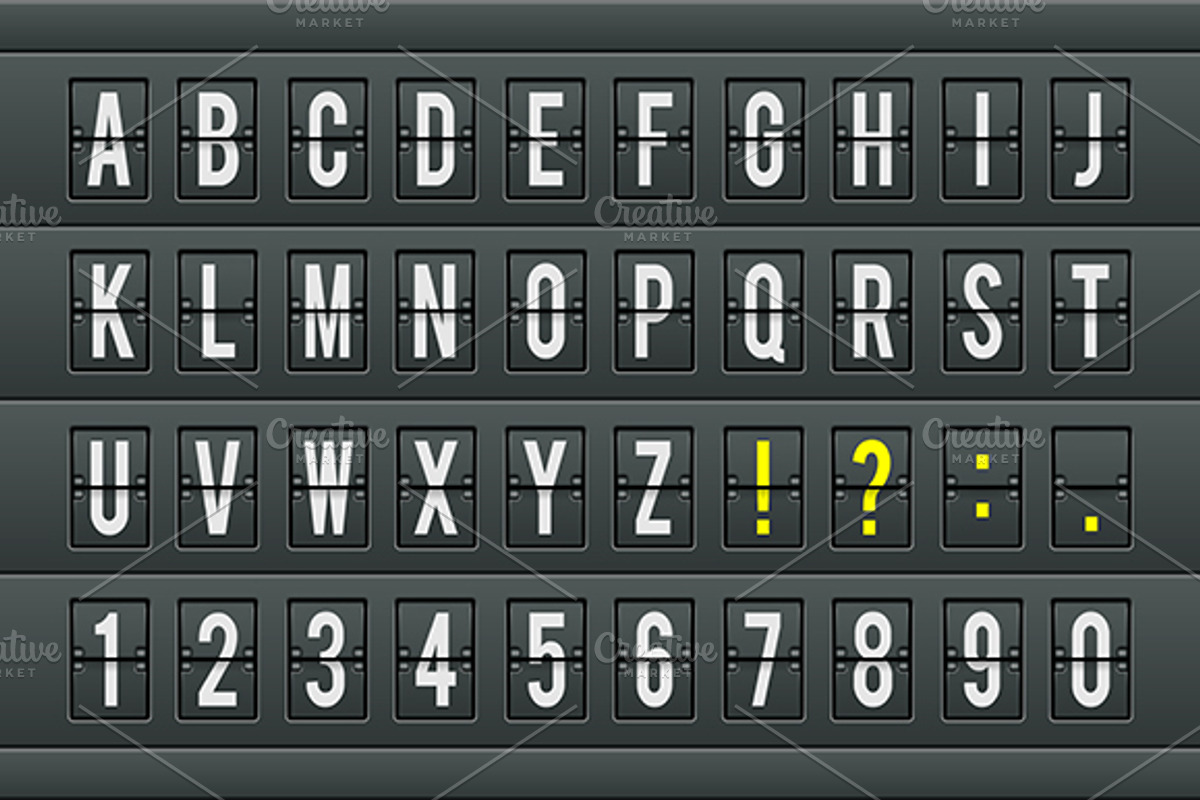 Airport Table Alphabet Set preview 2