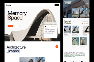 Arcdev - Architecture Agency, an UI Kit Template by Sans Design