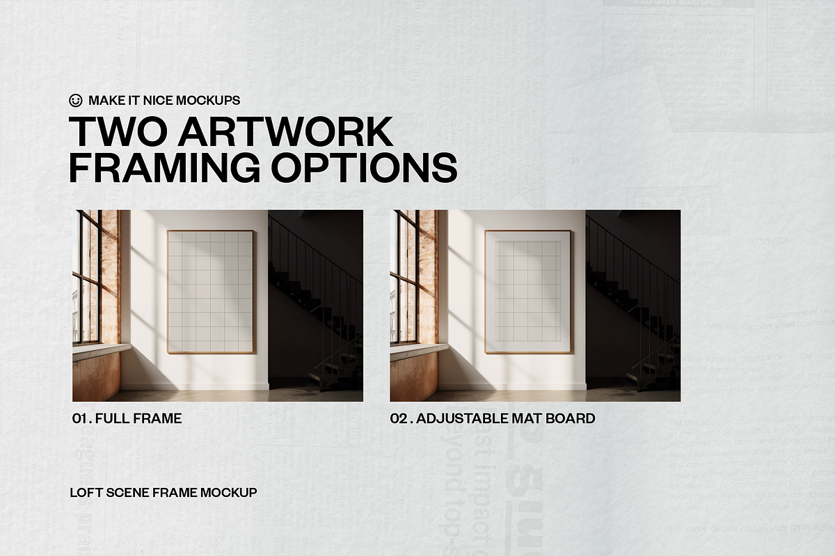 The Loft Scene Frame Mockup, a Poster Template by makeitnicemockups (Photo 7 of 9)