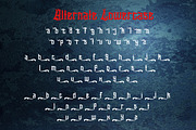 Slithevran - Display Blackletter, a Blackletter Font by Dhabee (Thumbnail 6 of 17)