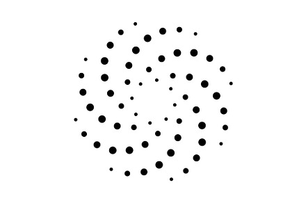 Halftone dotted speed lines, an Illustration by Things for designers