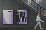 Subway Advertising Billboard Mockup, an Advertising Mockup by skybluecreative (Thumbnail 1 of 2)