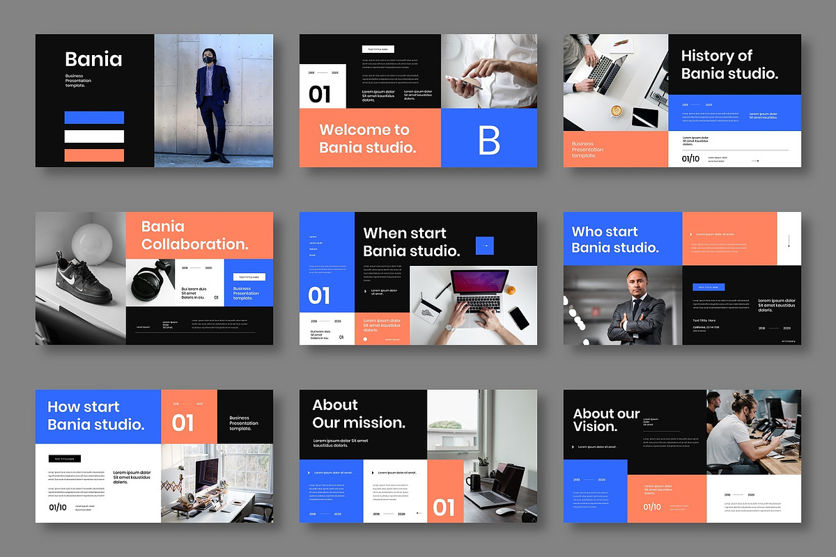 Bania - Business Google Slide Templa, a Presentation Template by Dens Creative Studio (Photo 2 of 6)