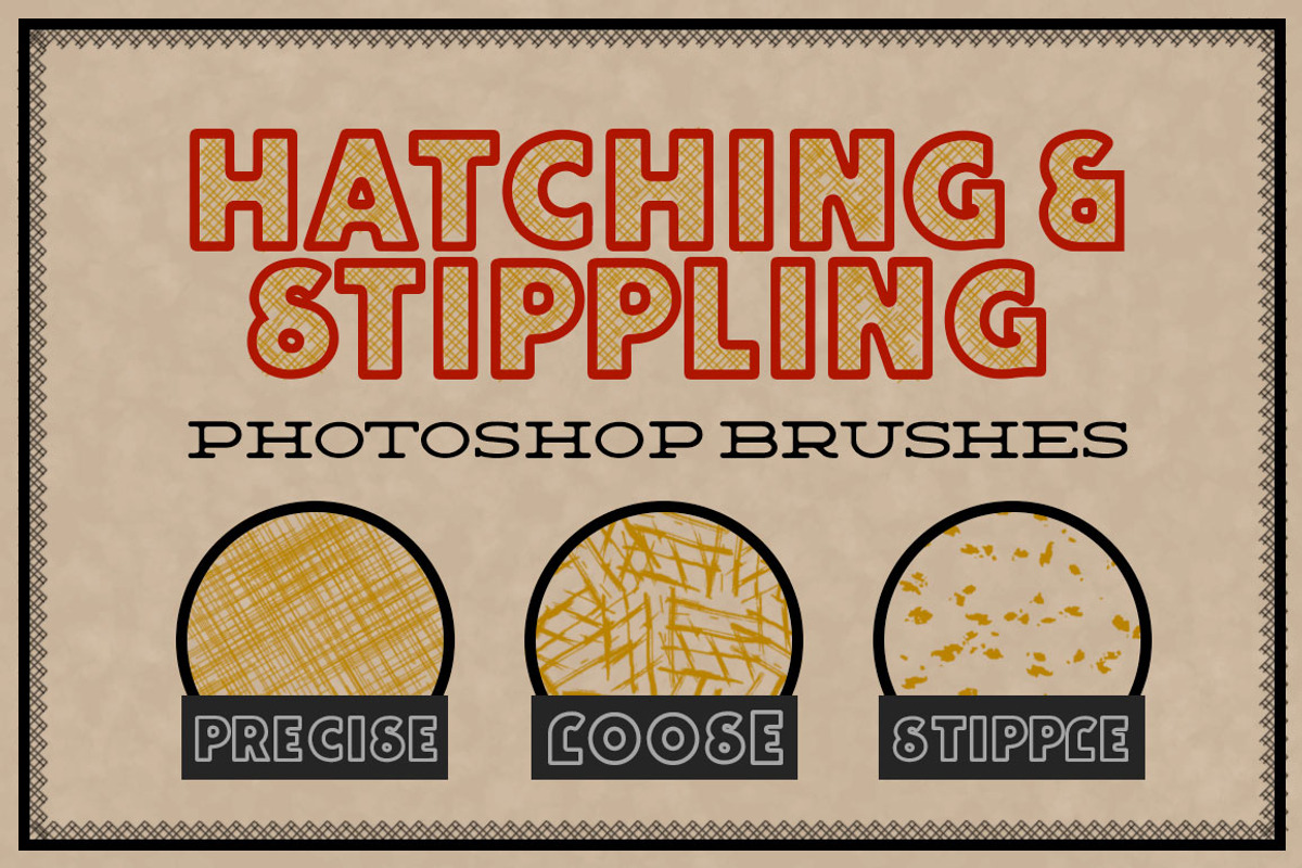 Hatching and Stippling Brushes, a Brushes & More by Compositor's Corner (Photo 1 of 2)
