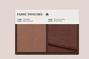 Textile Fabric Swatches Mockup, a Merchandise Mockup by graphicsauce (Thumbnail 1 of 4)