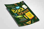 Back to School Flyer Template, a Flyer Template by Psd Templates (Thumbnail 2 of 2)