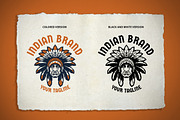 Indian Chief Head Logo, a Branding & Logo Template by bazzier_graphik (Thumbnail 2 of 2)