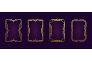Set of vector golden frames a4, a Design Template by andrii-pozdniakov (Thumbnail 1 of 2)