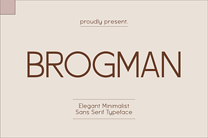 Brogman - Fashionable Sans Serif, a Font by Masyafi Studio