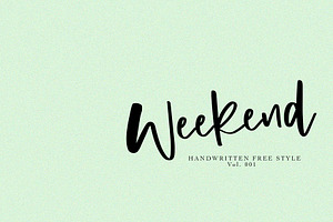 Weekend Handwritten Font