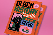 Orange Black History Month Flyer Set, a Flyer Template by graphicook (Thumbnail 2 of 3)