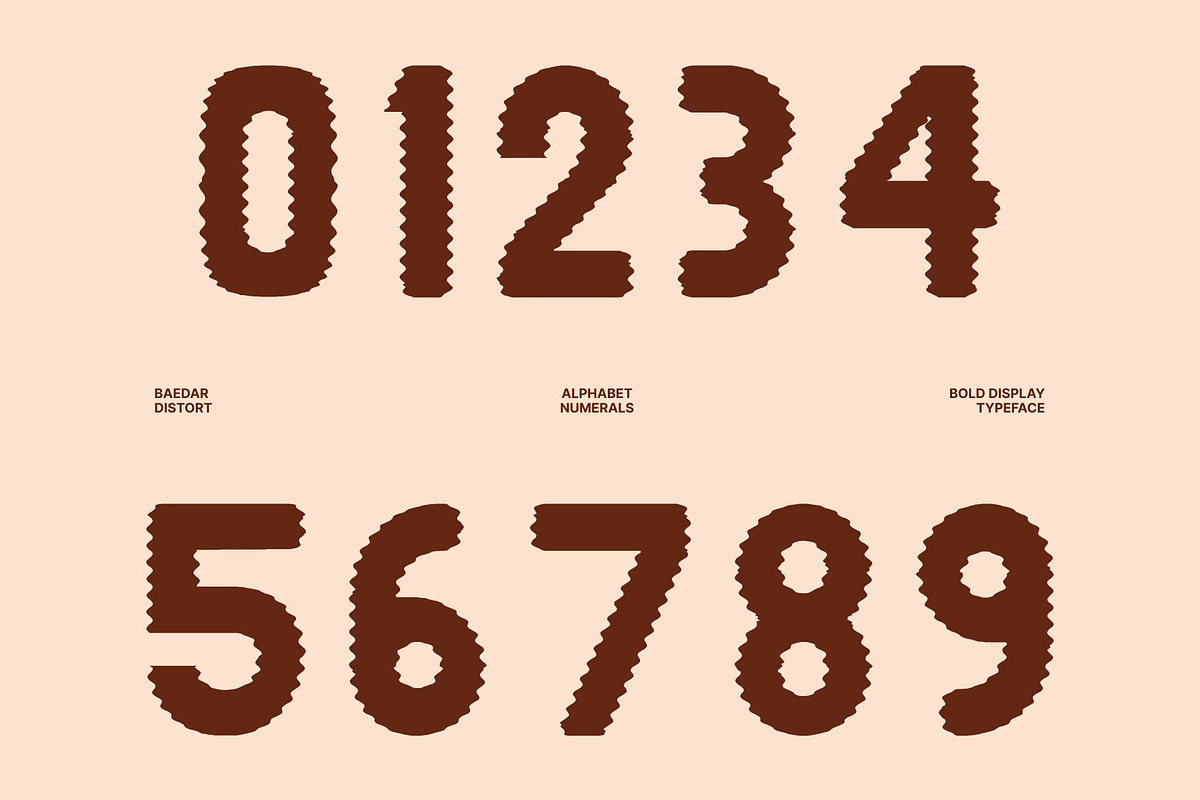 Baedar Distort, a Sans Serif Font by Craft Supply Co. (Photo 6 of 8)