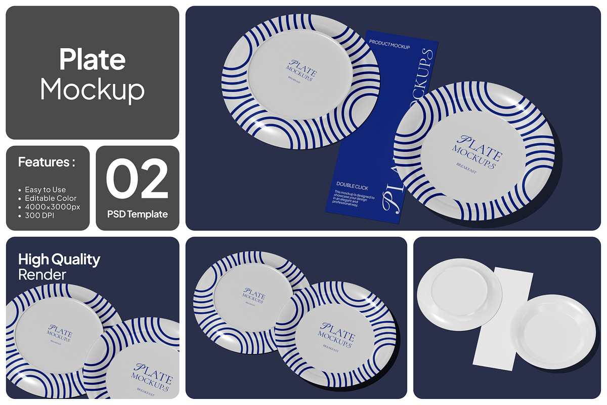 Plate Mockup, a Household Mockup by Unerispace (Photo 1 of 4)