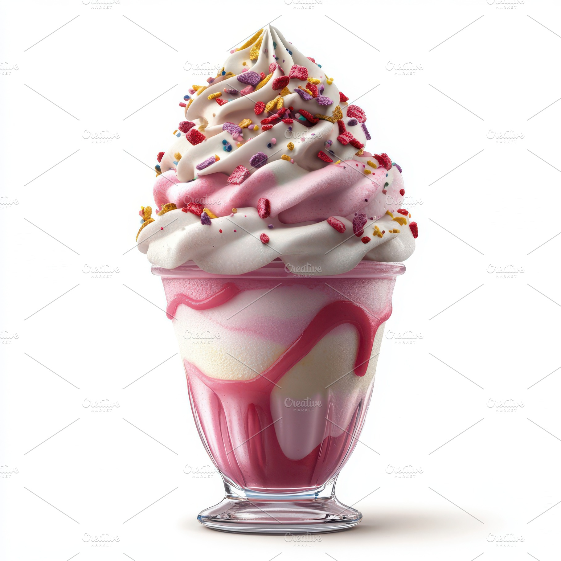 Sundaes ice cream frozen dessert in, a Food & Drink Photo by Pixeness Studio