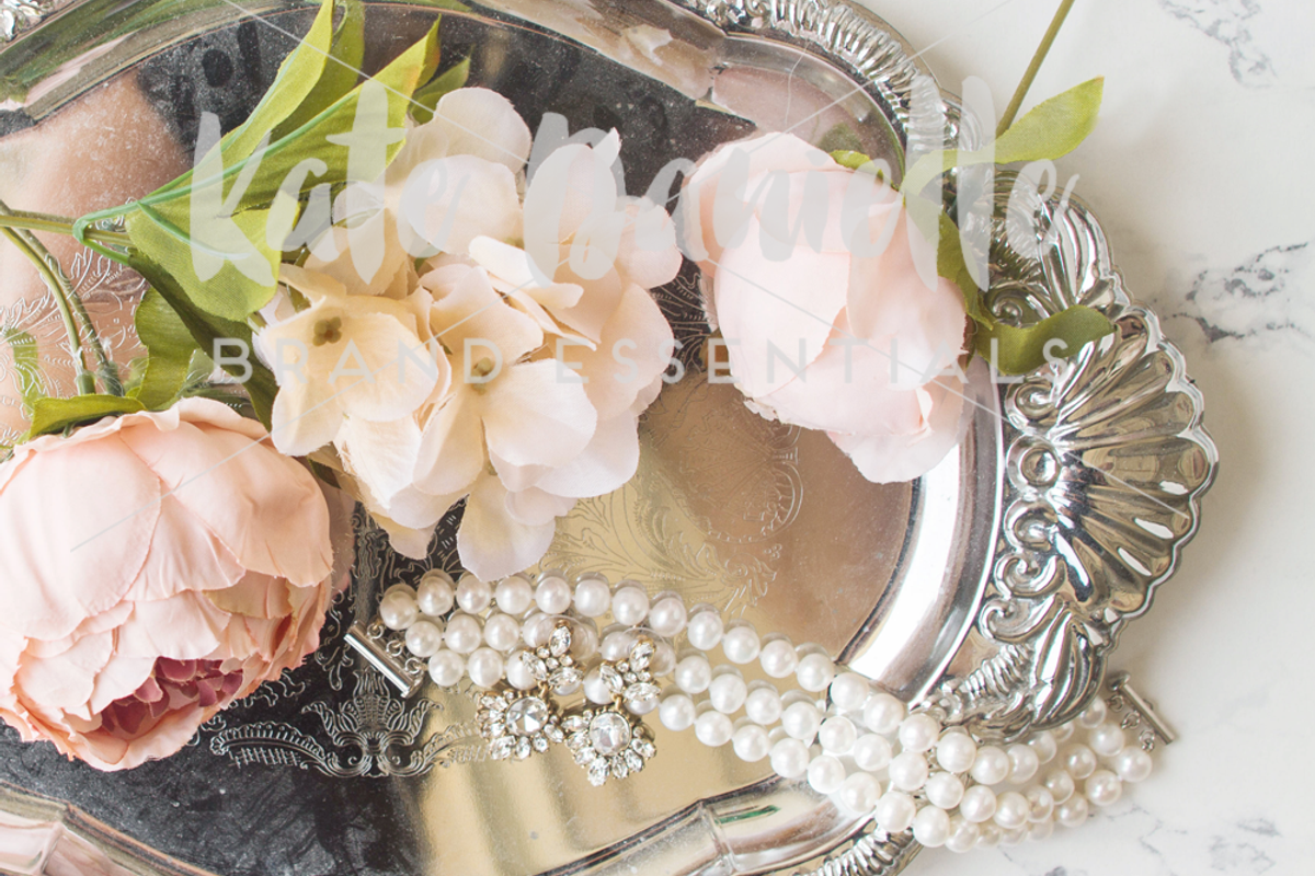 Styled Stock Marble + Flowers, a Photo by Gorgeous Graphics (Photo 4 of 4)
