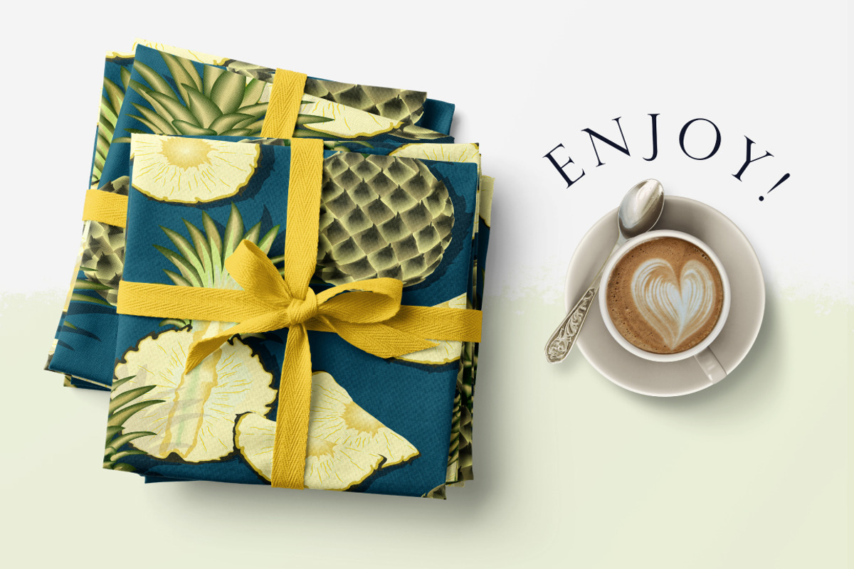 Ripe pineapple - pattern, a Pattern Graphic by Yummy (Photo 7 of 7)