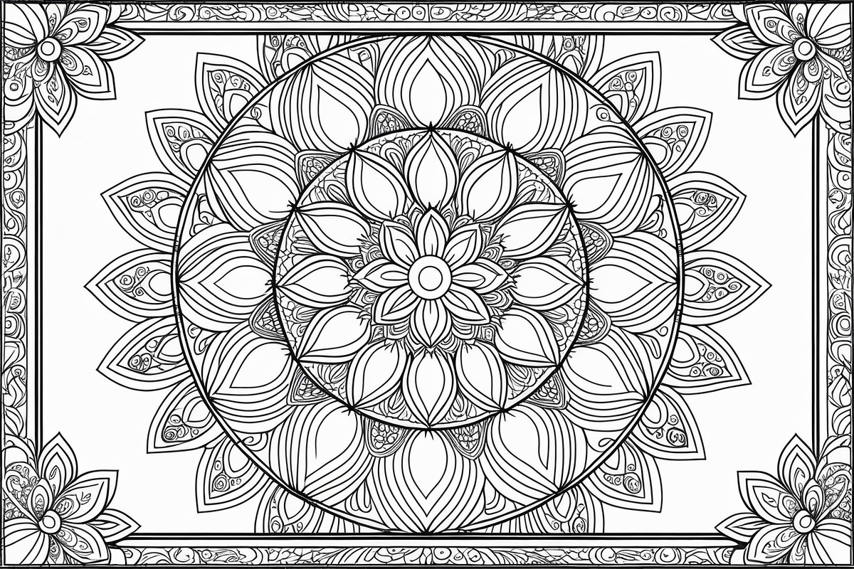Intricate Floral Mandala Art Set, an Illustration by Designs_River (Photo 3 of 7)