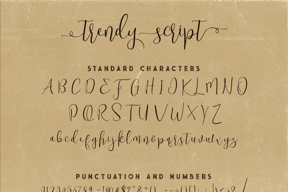 Trendy Script Font Duo preview 7