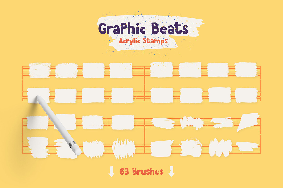 Graphic Beats Procreate Brushes preview 7