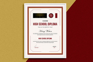 Classic Certificate Design, a Stationery Template by MightyDesign
