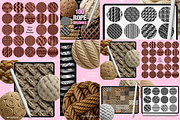 Procreate Crochet Knit Rope brushes, a Brush Add-On by Revabrush (Thumbnail 4 of 5)