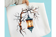 Watercolor Forest Witchy Clipart, a Seasonal Illustration by designcity5 (Thumbnail 3 of 5)