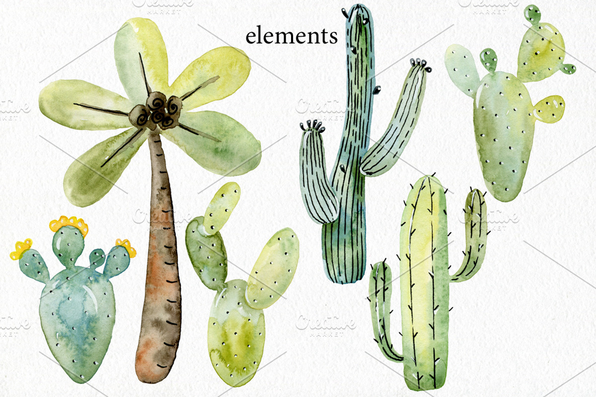 Watercolor safari clipart. Alphabet., an Animal Illustration by TaPilipa (Photo 3 of 13)