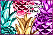 Pineapple Png Clipart Set, an Illustration by The GG Shop (Thumbnail 4 of 7)