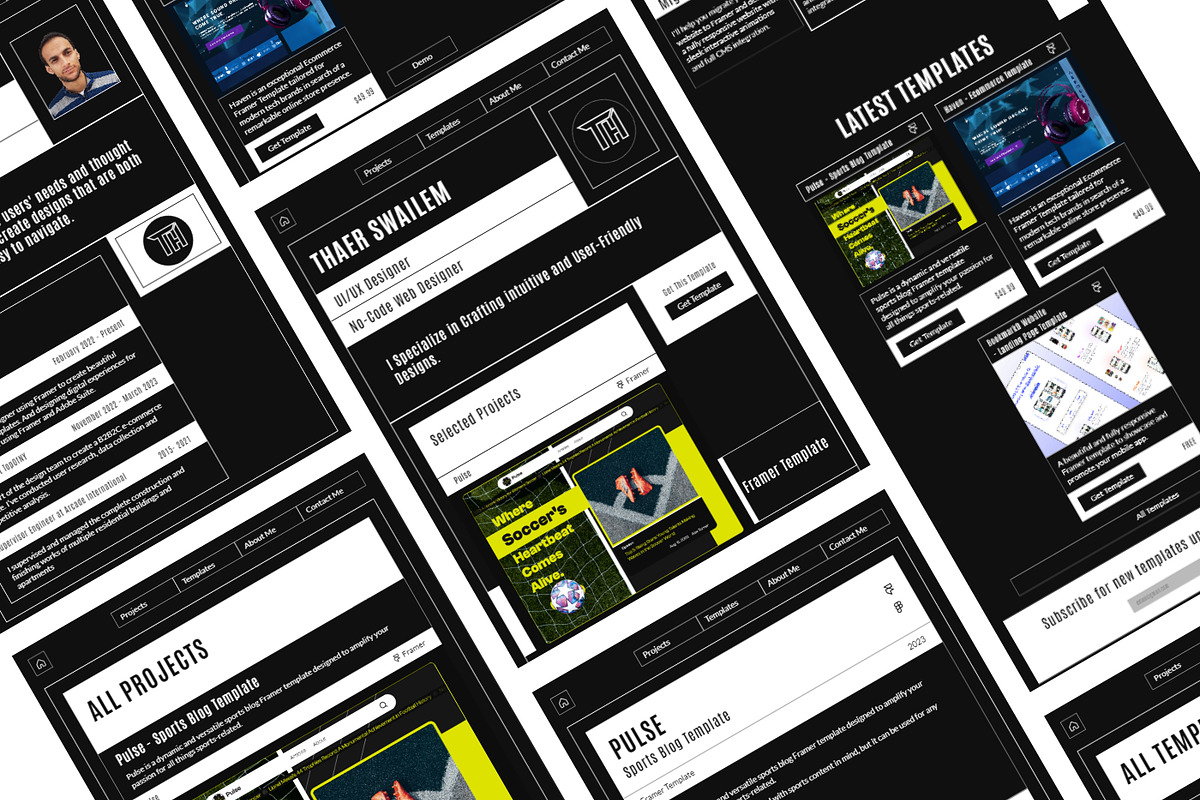 THdesign - Portfolio Framer Template, a Landing Page Template by THdesign (Photo 2 of 4)