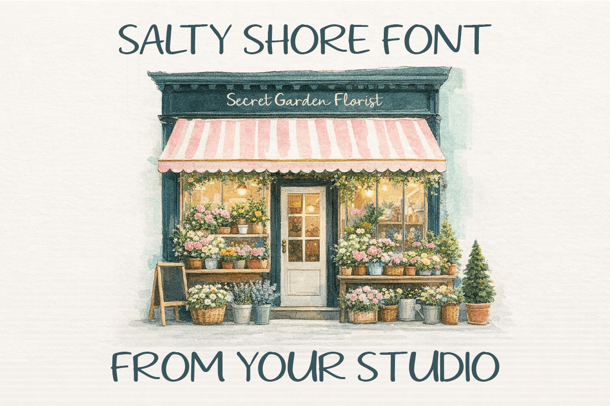 Salty Shore Beachside - Vintage Font, a Handwritten Font by Pixesia Studio (Photo 5 of 10)