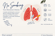 No smoking Vector set, a Healthcare Illustration by Universe Mary (Thumbnail 2 of 5)
