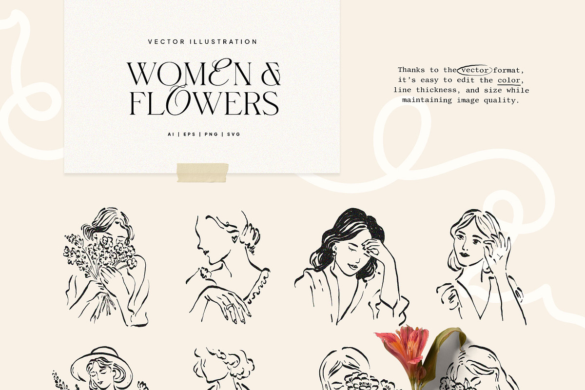 Vintage Botanica | Illustration Kit, an Object Illustration by KetteCreate (Photo 5 of 13)