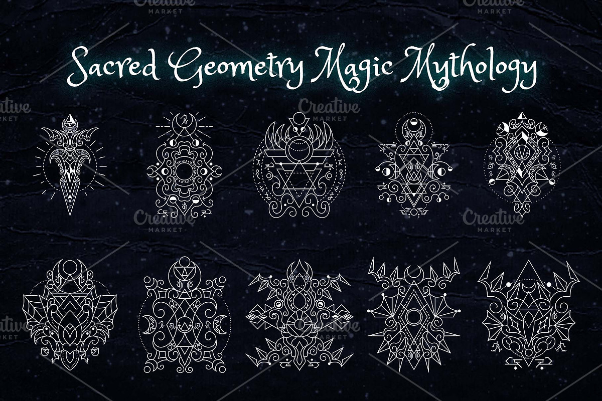 Sacred Geometry Magic Mythology, an Illustration by azhartz (Photo 5 of 5)