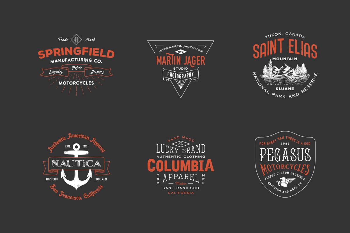 Hipster Vintage Logo Pack 2, a Branding & Logo Template by Victor Barac (Photo 3 of 5)
