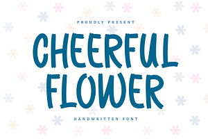 Cheerful Flower | Handwritten font