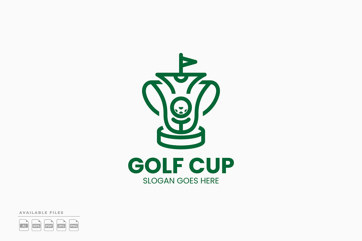 Golf Cup Logo, a Branding & Logo Template by Zeer Graphic